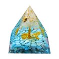 thumbnail image 1 of Cheers Ornement Pyramide Belle Finition Résine Compacte Délicate Statue Pyramide pour la Maison, 1 of 7