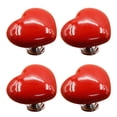 thumbnail image 6 of Tnobhg 4Pcs Love Heart-shaped Toilet Buttons Creative Shape Vibrant Color Easy to Install Drawer Knobs Toilet Tank Buttons Auxiliary, 6 of 7