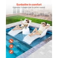 thumbnail image 2 of VEVOR Chaises Longues de Piscine 2 Pcs Chaise Longue Intérieure Étagère de Piscine, 2 of 9