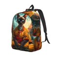 thumbnail image 4 of Geaub moonlit hairless cat monk durable canvas backpack: stylish, lightweight, and spacious with adjustable straps, 4 of 7