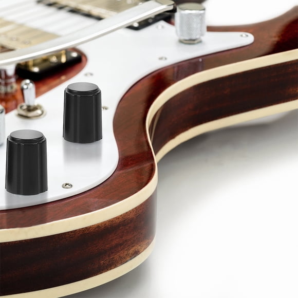 CRAFTHROU 12Ud Tapas De Perilla Para Potenciómetro D Eje Para Guitarra Eléctrica Color Negro