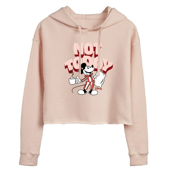 Disney - Mickey & Friends - Today Has Been Canceled - Juniors Cropped Pullover Hoodie