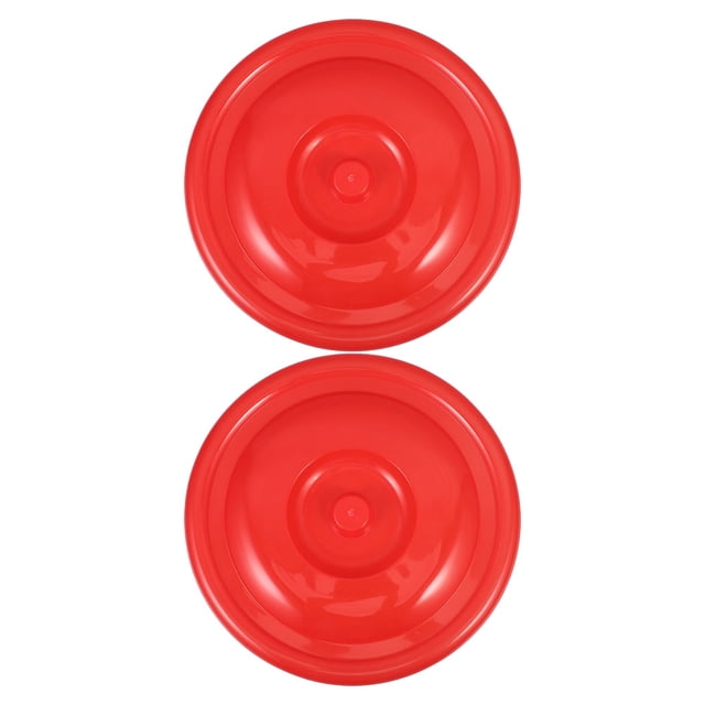 Miangastore 2pcs Round Plastic Bin Covers Replacement Trash Can Lids For Kitchen Or Outdoor Use Durable And Easy To Clean for Most Standard Buckets Garbage Cans