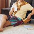 thumbnail image 5 of Kdxio Psychedelic Hairless Cat Print Mens Sleep Shorts Bottoms Soft Comfy Pajama Wear Pants with Drawstring Pockets, 5 of 5