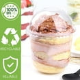 thumbnail image 3 of EcoNesxp 50pcs Transparent Disposable Yogurt Parfait Cups with Lids, 3 of 5