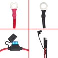 thumbnail image 4 of Billion Wealth 10 AWG 3.3 pies SAE a O Ring Conectores Cable de extensión Conector de cable compatible con cargador/mantenedor de batería (10 AWG 3.3 pies), 4 of 5