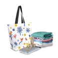 thumbnail image 2 of FORMRS Womens Canvas Tote Bag with Zipper Inner Pocket Shoulder Handbag, Tropical Rhythm, 2 of 7