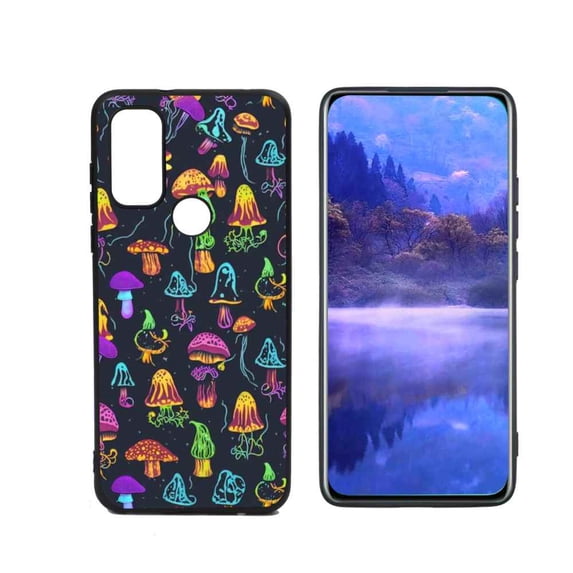 Mushrooms-Shrooms-Cottagecore-3 Phone Case, Degined for Motorola Moto G Pure Case Men Women, Flexible Silicone Shockproof Case for Motorola Moto G Pure