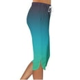 thumbnail image 6 of fnnxnal 2025 Trendy Green Cropped Capris for Women - Dressy Casual Capri Pants with Pockets - Ladies Summer Capris in XL - Womens Stylish Capri Pants, 6 of 8