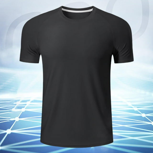 pstuiky camisetas de hombre, Camisa informal de manga corta con cuello redondo y estampado de cera lavada de color liso para hombre camisas casuales para hombre xxl