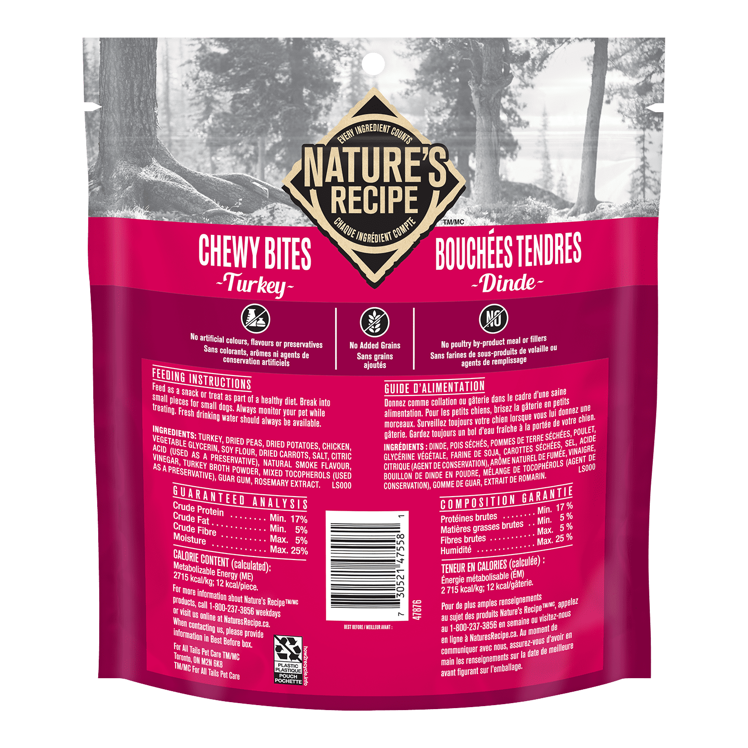 NATURES RECIPE NR BITES TKY 454G