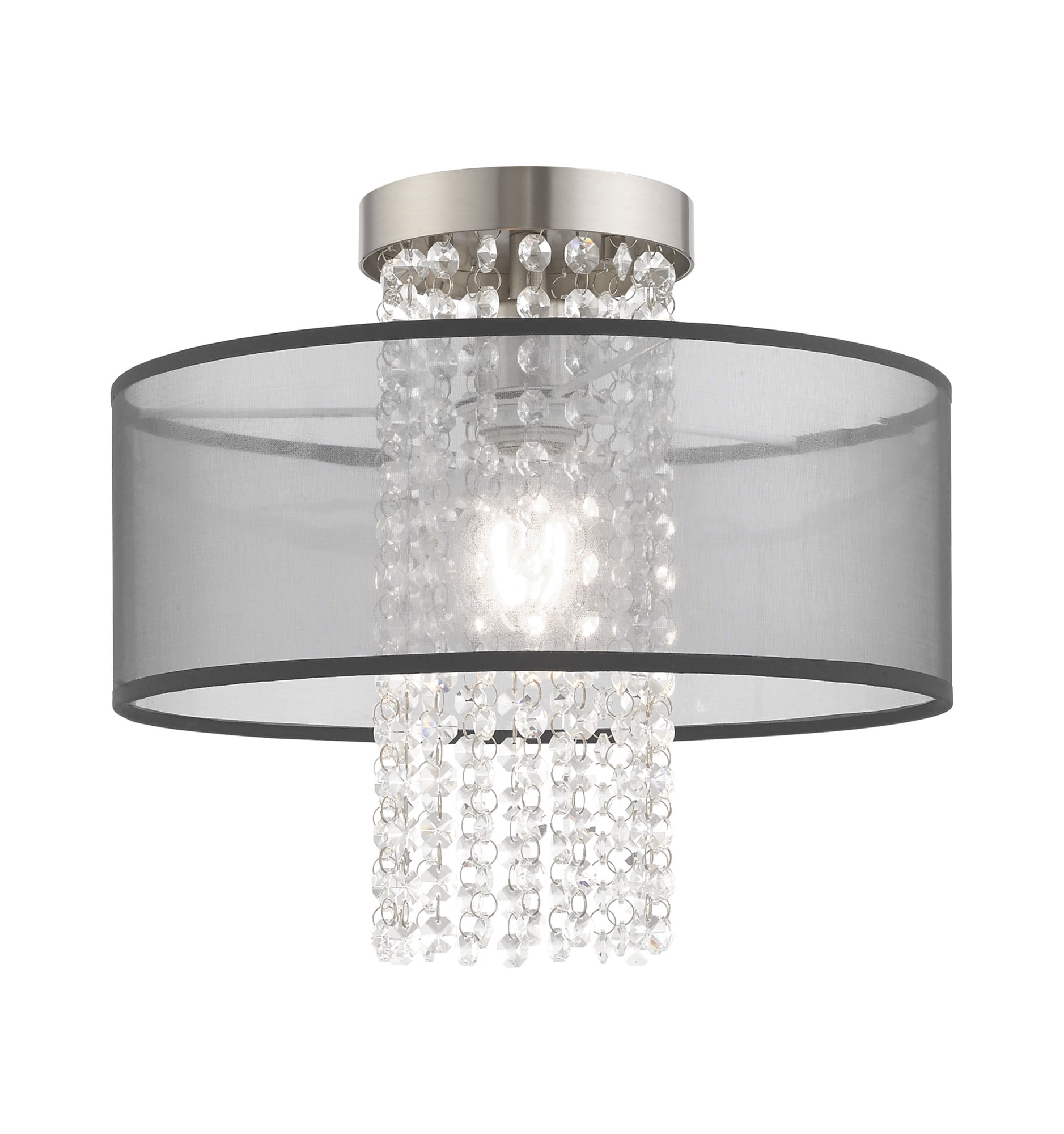 Livex Lighting 43202 Bella Vista 1 Light 13" Wide SemiFlush Drum