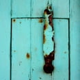 thumbnail image 3 of Bell, Lillian 12x12 Black Modern Framed Museum Art Print Titled - Rustic Turquoise Details I, 3 of 5