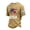 Khaki, variant on 2026 USA Soccer Jersey Shirts for Men Crewneck Short Sleeve Fan International Soccer Shirt Retro Summer Tee Beach Top Brown L