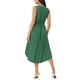 thumbnail image 3 of Vestidos de verano sin mangas para mujer INSPIRE CHIC, vestido midi con escote en V, plisado, dobladillo alto-bajo y bolsillos, color verde L, 3 of 6