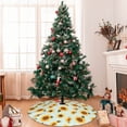 thumbnail image 7 of Sikiie Vintage White Polka Dot Sunflower 30-48 inches {designName} Print Christmas Tree Skirt Snowman Xmas Tree Skirt with Edge Christmas Decorations for Holiday Party30", 7 of 7