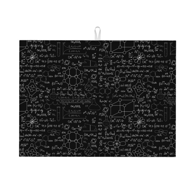 Saiise Formules Chimiques 3 Tapis de Séchage pour Vaisselle Cuisine Ultra Absorbant en Microfibre Tapis de Drainage Facile à Nettoyer pour Vaisselle Ustensiles et Comptoirs