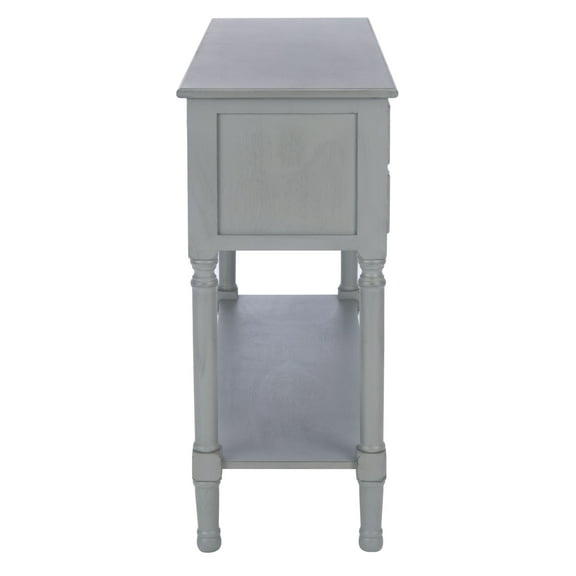 SAFAVIEH Haines Distressed Gray Wood Console Table with Drawer (42 in. W x 13 in. D x 29.5 in. H)