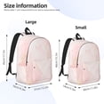 thumbnail image 4 of Balery Pink Marble Vintage Canvas Backpack for Men and Women - Large Capacity, Durable Travel Laptop Bag for School, Work, Hiking, and Outdoor Activities, 4 of 7