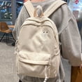 thumbnail image 2 of Smile Backpack, Unisex Casual Polyester School Backpack, Large Capacity Daily Travel Daypack, 2 of 8