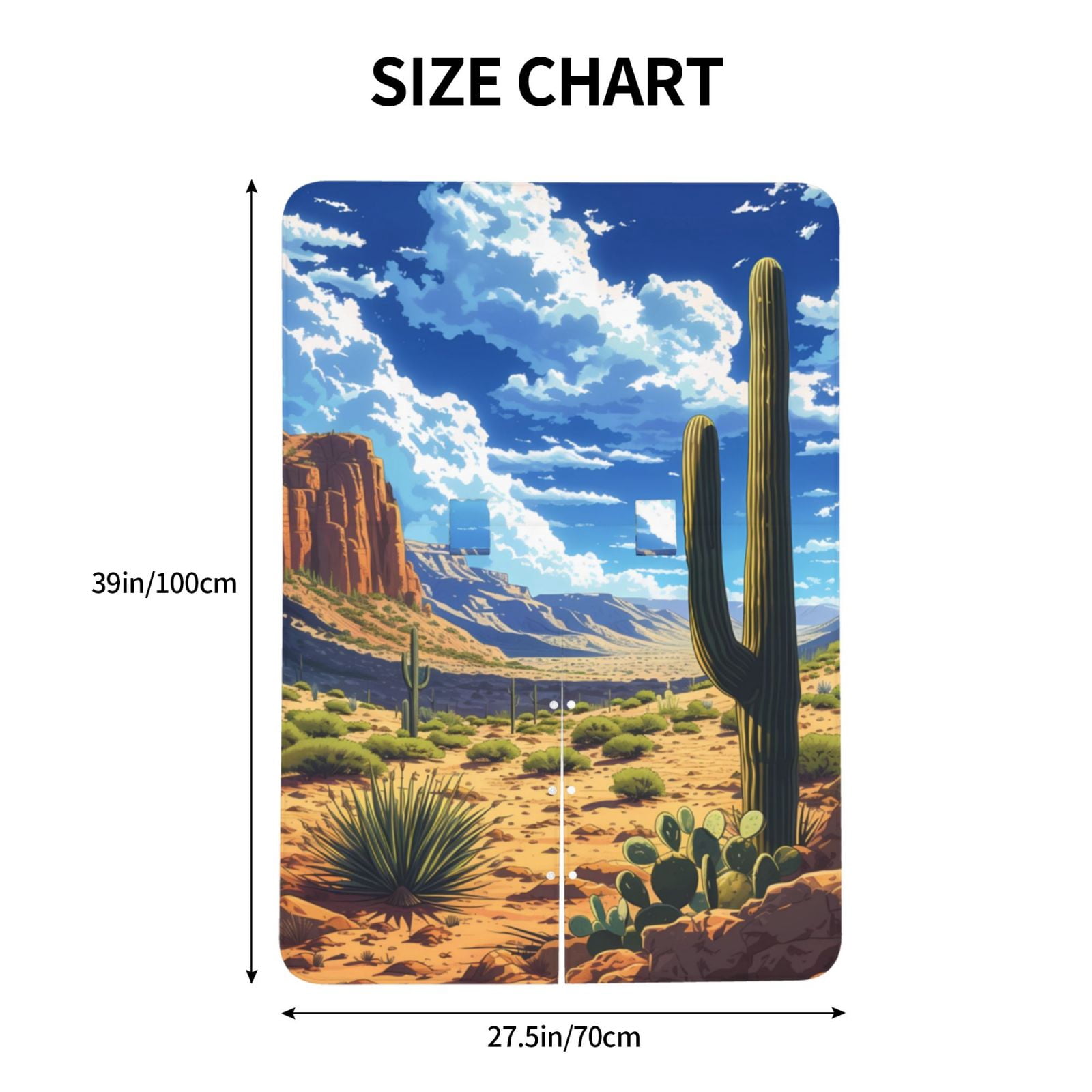 Naloa Western Desert Cactus Baby Car Seat Cover, Breathable Baby Carrier Cover, Multiuse Baby Carrier Cover & Nursing Breastfeeding Cover