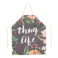 thumbnail image 2 of Delantal con estampado de flores, delantal para salón de uñas, delantales de cocina suaves, delantal para tecnología de uñas, confiable y duradero, 2 of 8