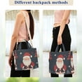 thumbnail image 4 of FORMRS Womens Corduroy Tote Bag Crossbody Shoulder Handbag with Pocket, Blue Christmas Santa, 4 of 7
