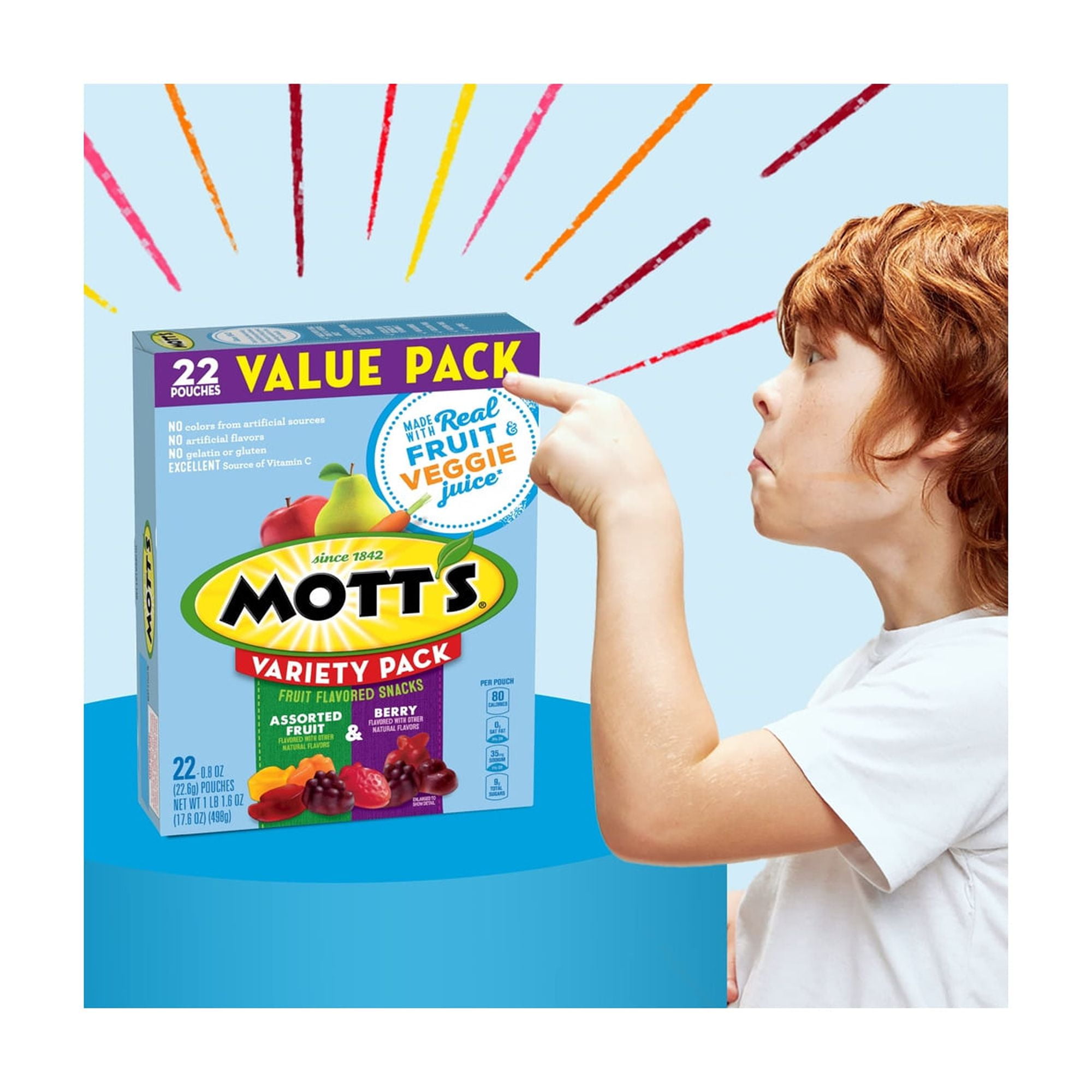 Mott's Fruit Flavored Snacks Variety Value Pack (Pack of 3)