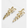 thumbnail image 2 of Pendientes clásicos para niñas, pendientes de cristal delicados para mujer, pendientes de zirconia cúbica grande para perforación, 2 of 7