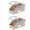 2pcs#A02, variant on PLYZLE 1 Pack Baseball Hat Storage Box,Hats Organizer for Baseball Caps,16.1''L x 8.6''W x 6.7''H Baseball Cap Boxes with Clear Window & Cardboard,Holds Up to 12 Caps for Women & Men