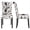 White&Black, variant on Costway Set of 2 Tufted Dining Chair Parsons Upholstered Fabric Chair with Wooden Legs White&Black