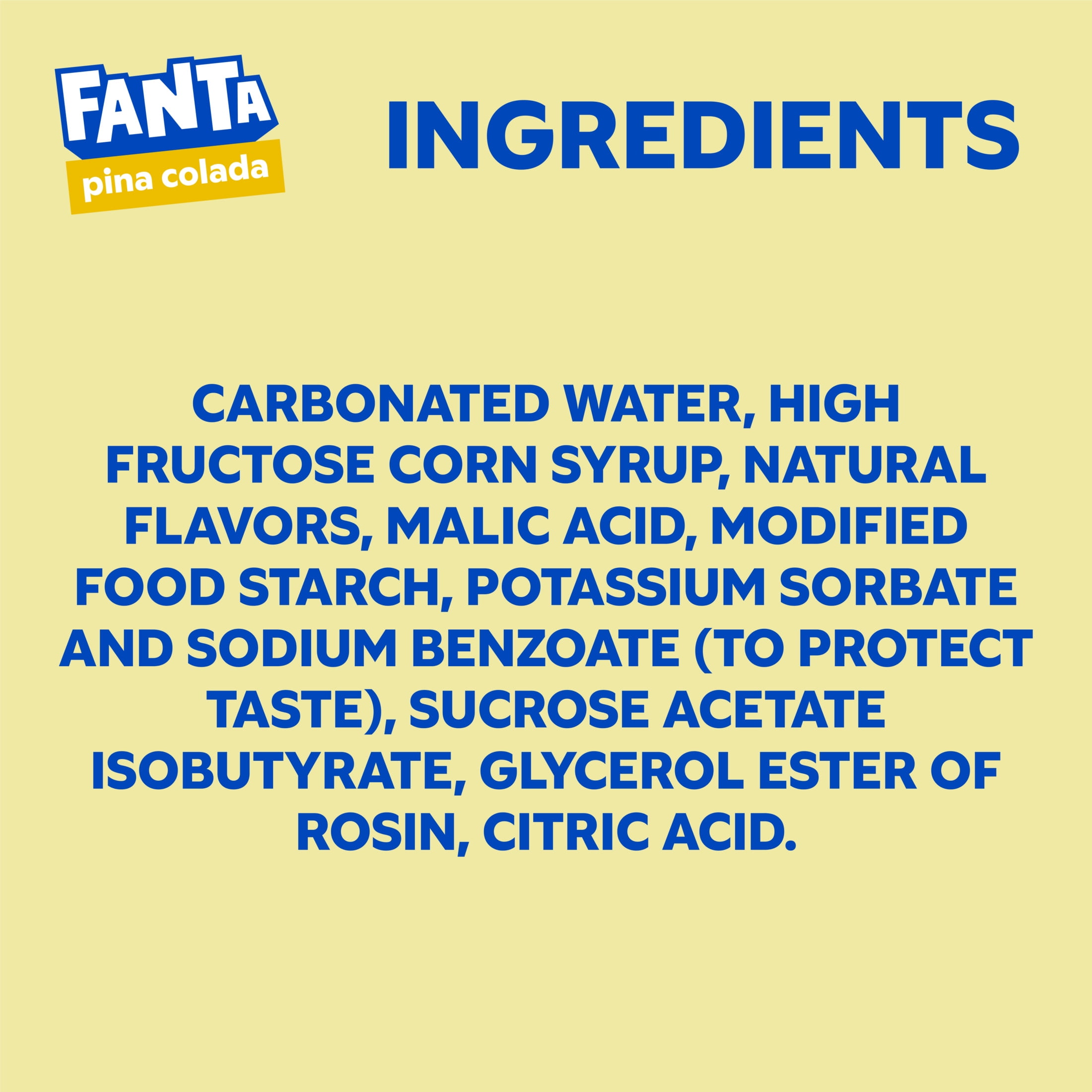 Fanta Pina Colada Soda Pop, 20 fl oz Bottle
