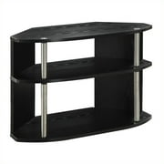 Convenience Concepts Designs2Go 32" Swivel TV Stand in Black Wood Finish