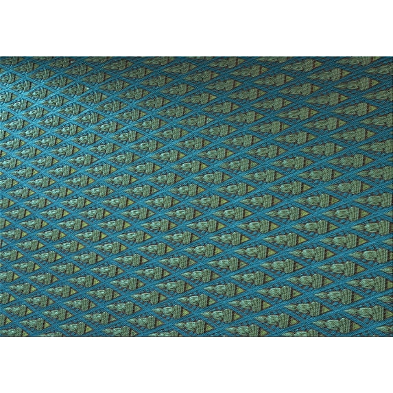 Ahgly Company Machine Washable Indoor Rectangle Transitional Charcoal Blue Area Rugs, 7' x 9'