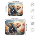 thumbnail image 3 of Elephant Trees Clouds Dish Drying Mat Dish Drainer Rack Mats Water Absorbent Non-Slip Easy Clean Heat Resistant for Kitchen Counter, 3 of 8