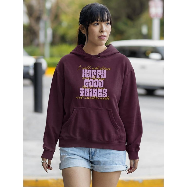 Womens slogan hoodie sale