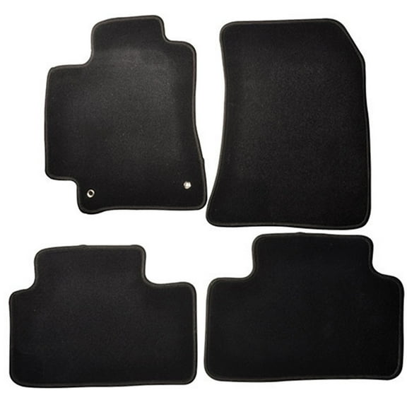 Ikon Motorsports Compatible with 01-05 Lexus IS300 4Dr OE Factory Style Black Nylon Carpet Car Floor Mats Front Rear 4pcs 2001 2002 2003 2004 2005