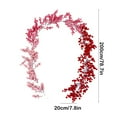 thumbnail image 4 of Christmas Garlands for Xmas Tree Decorations 6.56 Ft Artificial Valentine's Day Wicker Home Decor Ornaments Christmas Artificial Red Berry Wicker, 4 of 8
