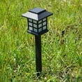 thumbnail image 4 of 6 Pcs Lampe au Sol à Énergie Solaire Lampe Carrée de Jardin Extérieure Veilleuse DEL pour Sentier Allée, Lumière Colorée, 4 of 9