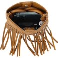 thumbnail image 3 of Women Mini Fringe Tassel PU Leather Crossbody Bag Hobo Bag Cell Phone Coin Purse Wallet, 3 of 7