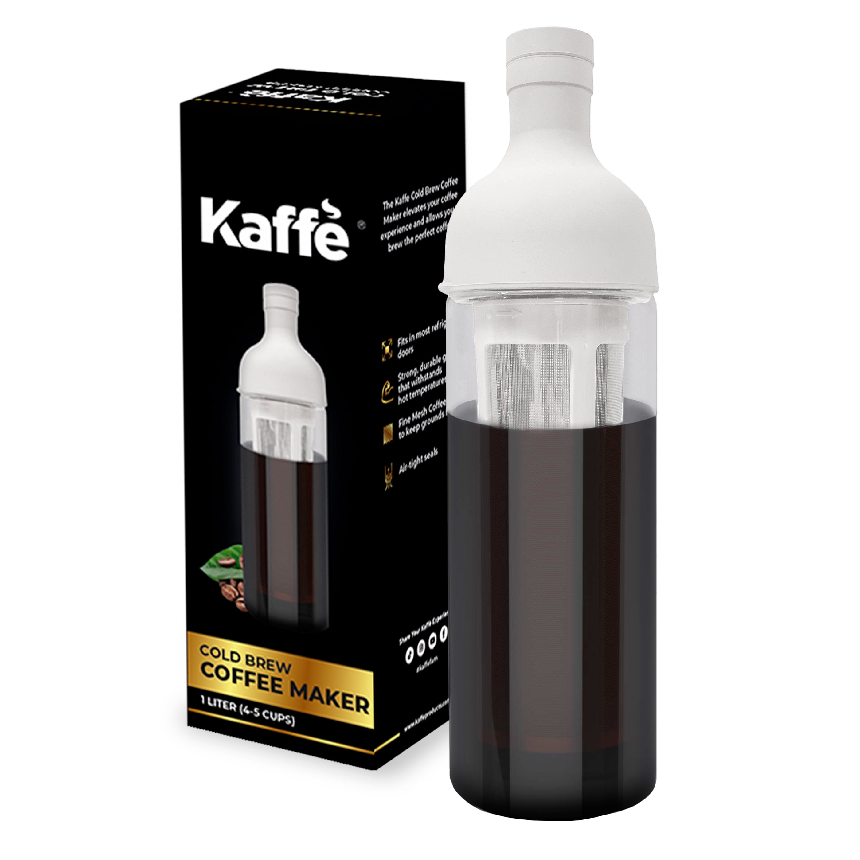 Kaffe Cold Brew Coffee Maker, 1L cold wine bottle, Cold brew coffee and