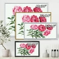 thumbnail image 4 of Designart 'Abstract Four Vintage Pink Peonies' Traditional Framed Canvas Wall Art Print, 4 of 5