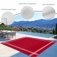 thumbnail image 4 of Fsddascl Pure Red Outdoor Rug for Patio/Deck/Porch, Non-Slip Large Area Rug 5 x 8 Ft, Simple Solid Color Indoor Outdoor Rugs Washable Area Rugs, Reversible Camping Rug Carpet Runner, 4 of 5