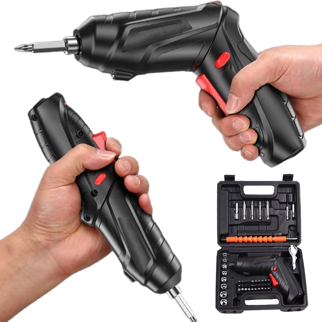 Taladro Manual Eléctrico Litio Potente Destornillador Inalámbrico Impacto Minitaladro Juego Destornilladores Inalámbricos 3 6 V 1300 MAh Recargable Giratorio Multifunción LED Herramientas Eléctricas