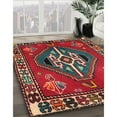 thumbnail image 3 of Ahgly Company Machine Washable Indoor Square Traditional Dark Almond Brown Area Rugs, 8' Square, 3 of 7
