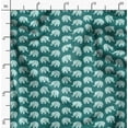 thumbnail image 2 of Soimoi Cotton Poplin Green Fabric - By the Yard - 42 Inch Wide - Elephant Animal Print Fabric - Exotic Designs for Apparel and Home Decor Printed Fabric, 2 of 6