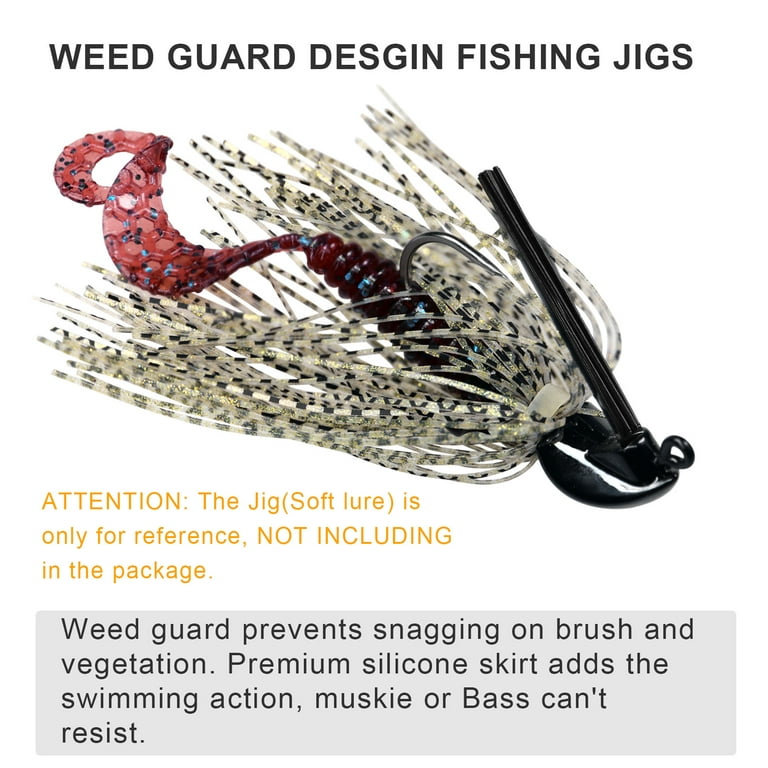 THKFISH Bass Jig Fishing Lures Fishing Jigs Swim Jigs Fishing Jigs Bass  Fishing Jigs Kit Color A 3/8oz 5pcs 