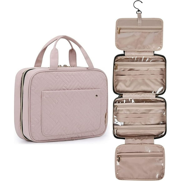 Neceser colgante HUOGUO Travel para mujer rosa