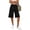 Black(Womens Shorts), variant on ZHYou Linen Shorts for Women Drawstring Waist Casual Loose Fit Side Split Hem Summer Long Shorts with Pockets,Black,Size L