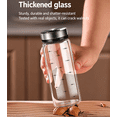 thumbnail image 4 of 3 psc Glass Spice Jars with 4 Adjustable Holes, 200ml Airtight Seasoning Shaker Bottles with 304 Stainless Steel Lids, Food-Grade Borosilicate Glass Salt Pepper Shakers for Kitchen Cooking & BBQ, 4 of 5